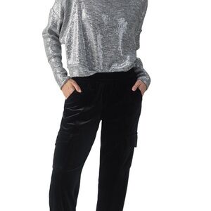 Sanctuary Women's Sequinned Funnel-Neck Top